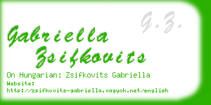 gabriella zsifkovits business card